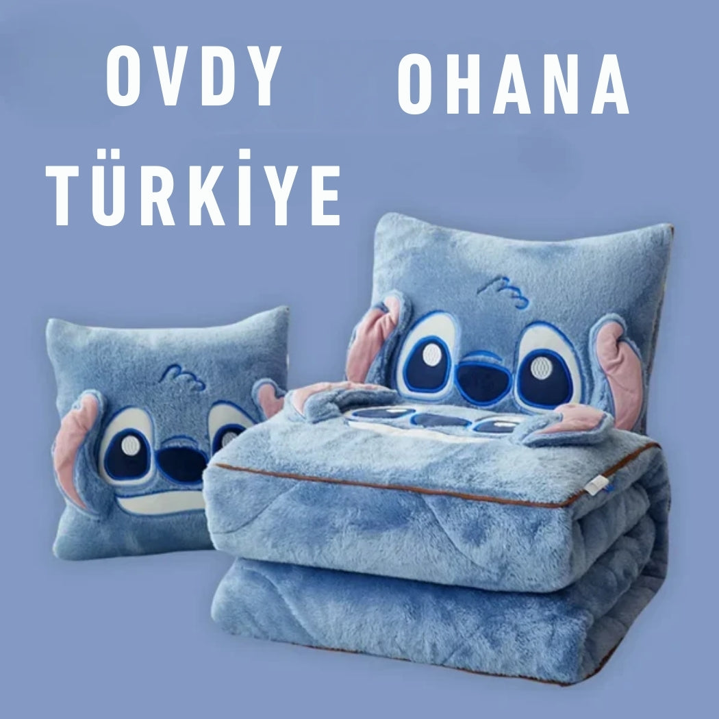 Ovdy™ Ohana Yastık Battaniye